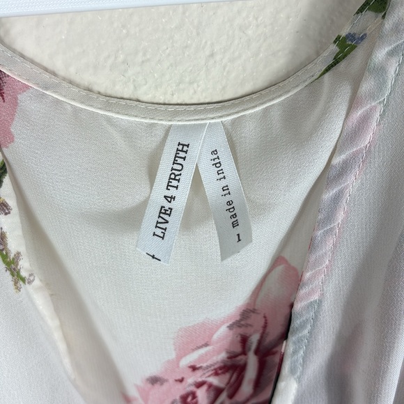 Maternity Floral Sheer Gown Cover up - Picture 11 of 13